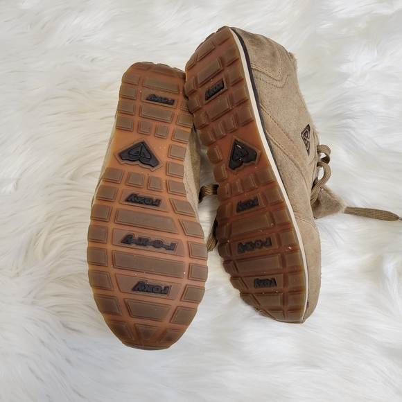 CLEARANCE Foxy Telluride suede leather fur sneakers lace up tennis shoes - Picture 7 of 8